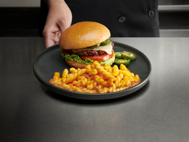Stouffer's hot and spicy macaroni and cheese