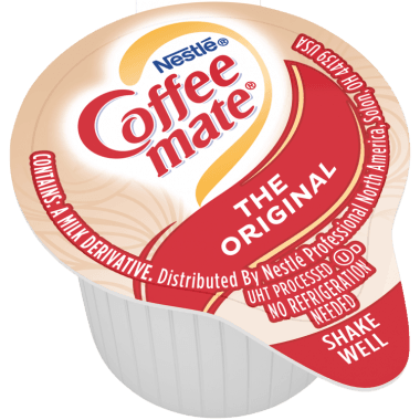 Coffee mate Original tub close up