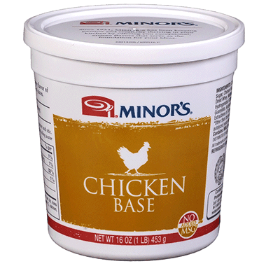 Minor's Chicken Base No Added MSG, 1 lb (Pack of 6)