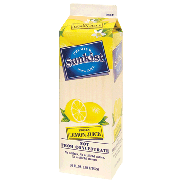 Frozen lemon juice store