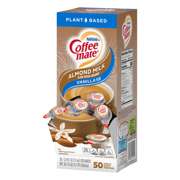 Almond milk store coffee creamer