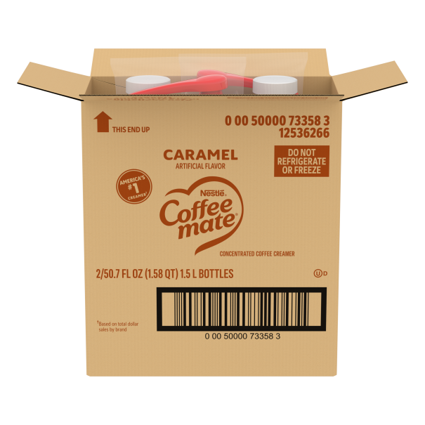 coffee mate caramel pump open case