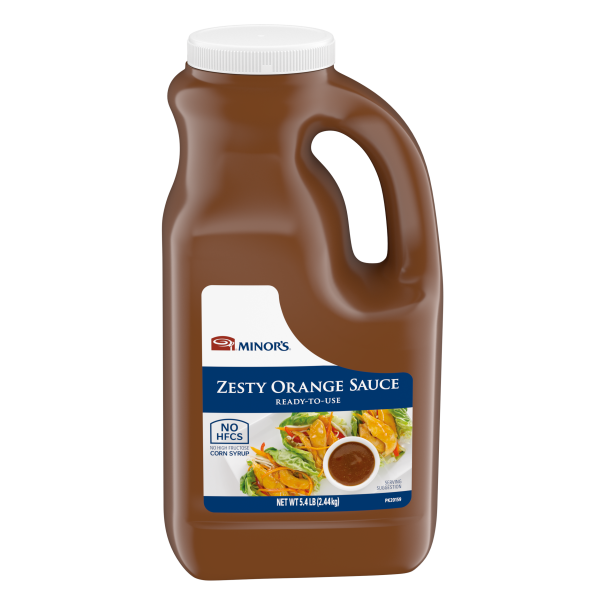 Minor's zesty orange sauce in pack