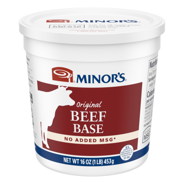 Minor’s Beef Base No Added MSG, 1 lb (Pack of 6)