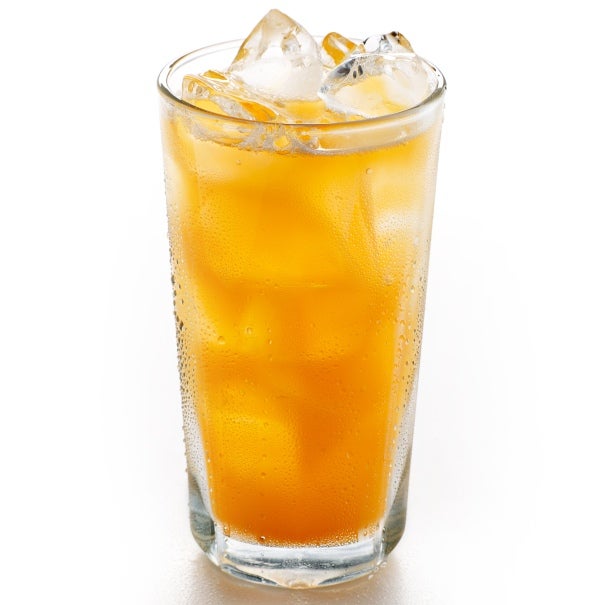 Sunkist Citrus Peach Cocktail 25% Frozen Concentrate in glass