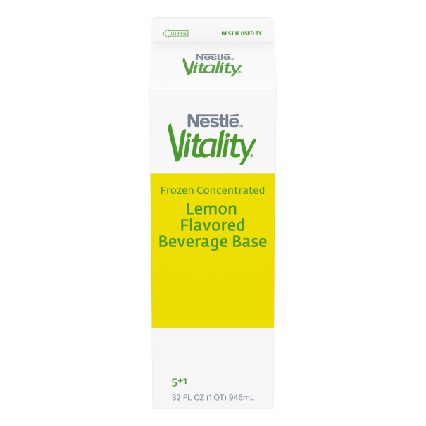 Nestlé Vitality Lemon Flavored Beverage Base 0% Frozen Concentrate in pack