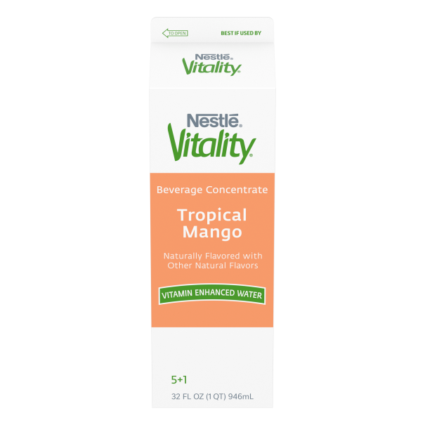 Nestlé Vitality Tropical Mango Flavor Infused Water Ambient Beverage