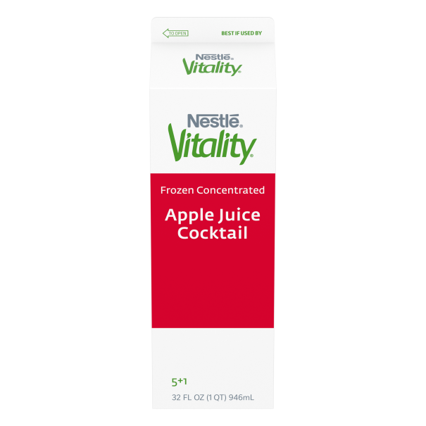 Nestlé Vitality Apple Juice Cocktail 10 Frozen Concentrate, 5+1, 32 Fl