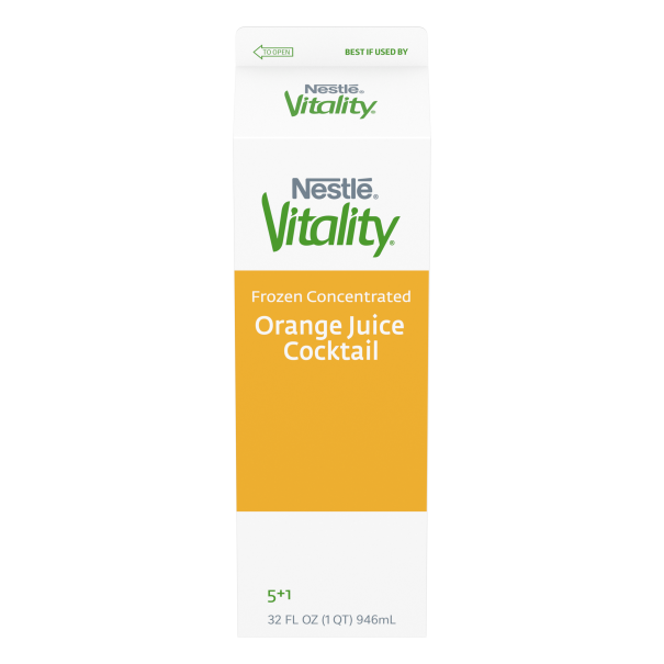 Nestlé Vitality Orange Juice Cocktail 45% Frozen Concentrate in pack