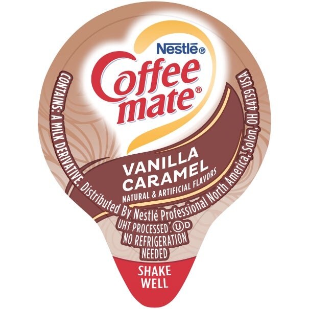 Coffee mate Vanilla Caramel Liq Creamer Singles 0.375 Fl Oz 180 Pk