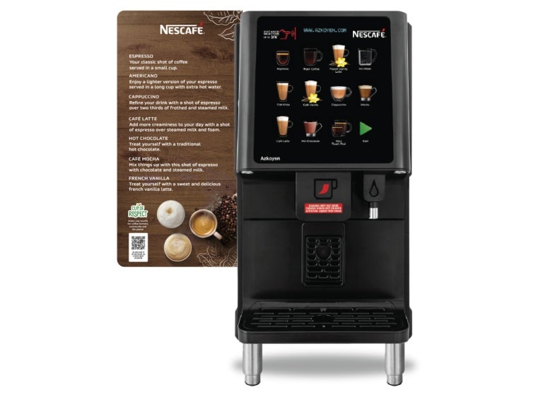 Nescafé Core Barista 40 Specialty Coffee Machine with panel information