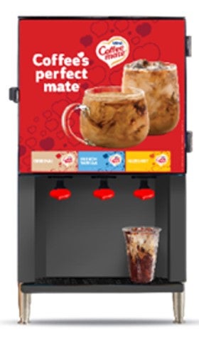 Coffee mate three head machine