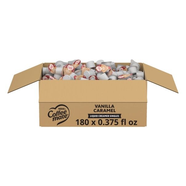 Coffee mate Vanilla Caramel Liq Creamer Singles 0.375 Fl Oz 180 Pk