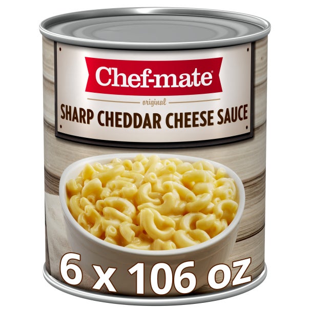 Chef-mate Sharp Cheddar Cheese Sauce, 6 lb 10 oz (Pack of 6)