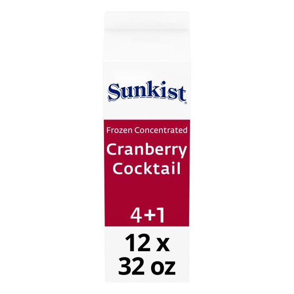 Sunkist Cranberry Flavored Juice Cocktail 10% Frozen Concentrate