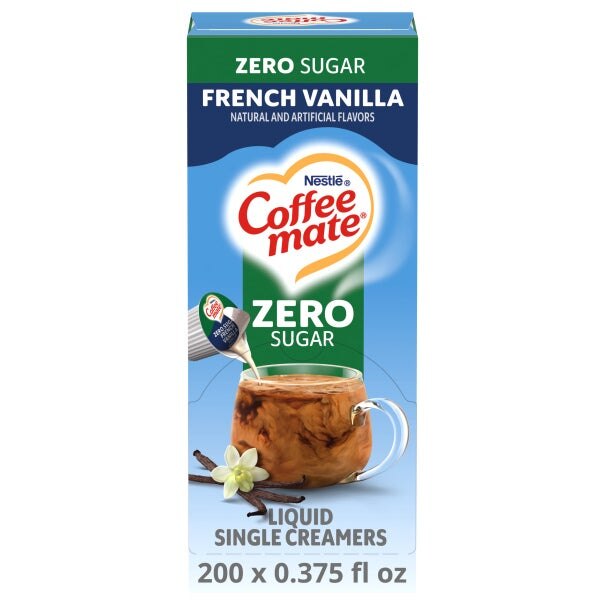 Coffee mate Sugar Free French Vanilla Liquid Creamer Singles .375fl oz