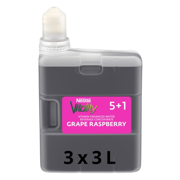 CRDP原液　5g Nestlé Vitality Grape Raspberry Flavor Ambient Concentrate 5+1, 3L 3Pk