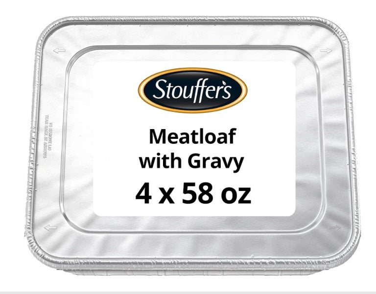 Stouffer s Meatloaf Sauces with Gravy 4 x 58 ounces Tray Nestle