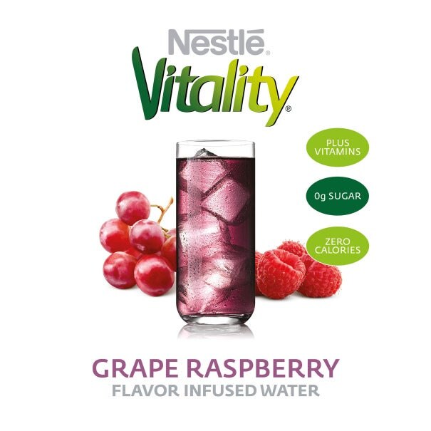 Nestlé Vitality Grape Raspberry Flavor Ambient Concentrate 5+1, 3L 3Pk