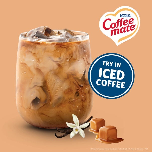 乳液・ミルク caramel Coffee mate Vanilla Caramel Liq Creamer Singles 0.375 Fl Oz 180 Pk