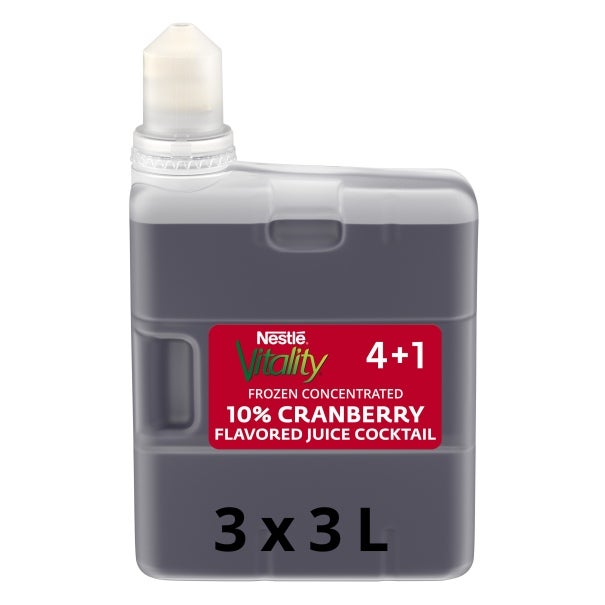 Nestlé Vitality Cranberry Cocktail 10% Frzn Concentrate, 4+1, 3L