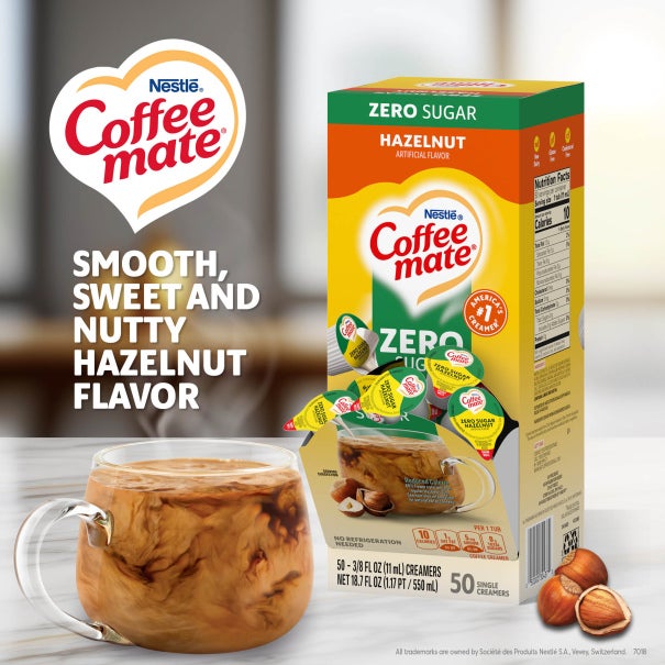 Sugar Free Hazelnut Creamer | Coffee‑mate Singles