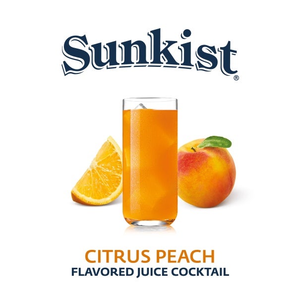 Sunkist Citrus Peach Cocktail 25% Frozen Concentrate, 5+1, 3L - Pack 3