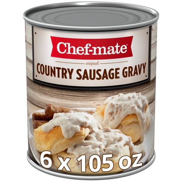 Chef mate Country Sausage Gravy 6 lb 9 oz Pack of 6