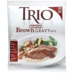 Trio Low Sodium Brown Gravy Mix