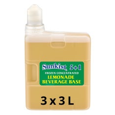Sunkist Lemonade 15% Frozen Concentrate, 5+1, 3L (Pack of 3)