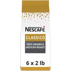 Nescafé Classico 100% Arabica Roast and Ground Coffee, 2 lb (6 Pack)