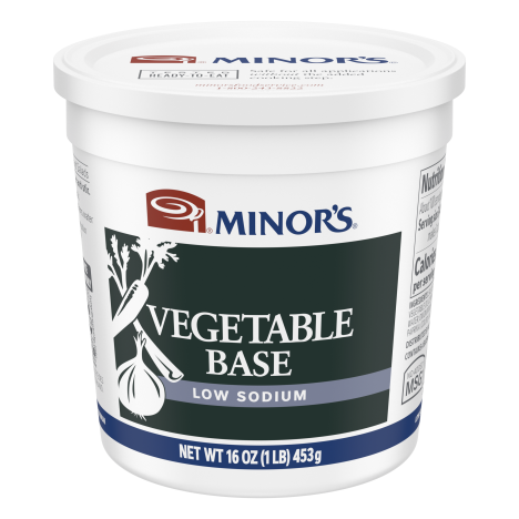 Minor’s Low Sodium Vegetable Base No Added MSG Gluten Free, 1 lb (Pack of 6)