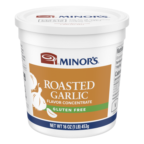 Minor’s Roasted Garlic Flavor Concentrate Gluten Free 1 lb (Pack of 6)