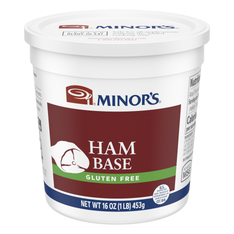 Minor’s Ham Base No Added MSG Gluten Free, 1 lb (Pack of 6)