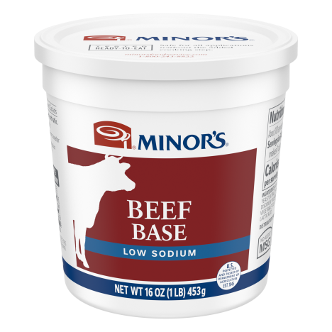 Minor’s Low Sodium Beef Base Gluten Free No Added MSG in pack tub