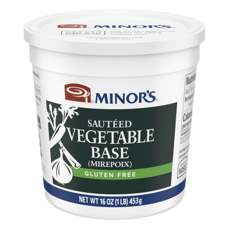 Minor’s Sautéed Vegetable Base (Mirepoix), No Added MSG, 1 lb (Pack of 12)
