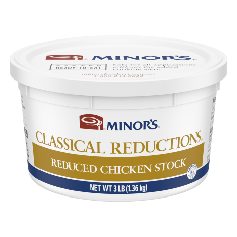 Minor’s Classical Reductions Reduced Chicken Stock Gluten Free, 3 lb (Pack of 4)