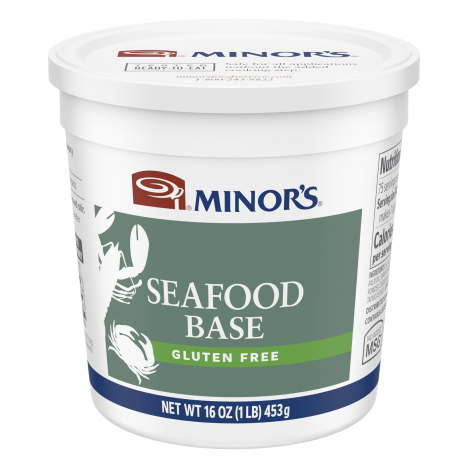 Minor’s Seafood Base No Added MSG Gluten Free, 1 lb (Pack of 6)