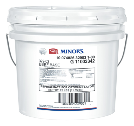 Minor’s Beef Base No Added MSG, 25 lb
