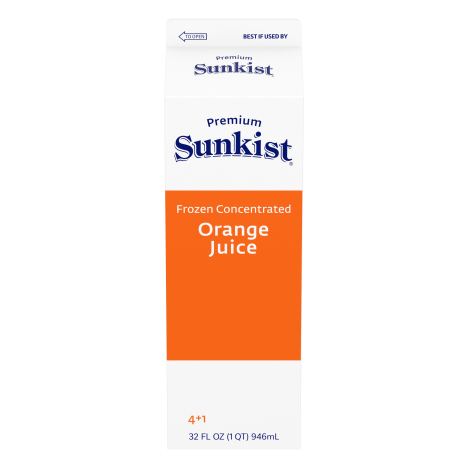 Sunkist 100% Premium Orange Juice Frozen Concentrate, 4+1 in pack
