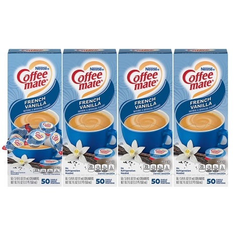 Coffee mate French Vanilla 4x50ct in pack