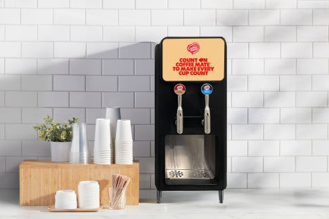 coffee mate bulk liquid creamer two head dispenser
