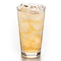 Sunkist Tropical Mango Flavor Infused Water Beverage in glass