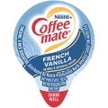 Coffee mate French Vanilla Liquid Creamer Singles 0.375 Fl Oz in pack tub