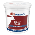 Minor's Low Sodium Beef Base Gluten Free No Added MSG, 5 lb (Pack of 4) in pack tub