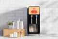 coffee mate bulk liquid creamer two head dispenser