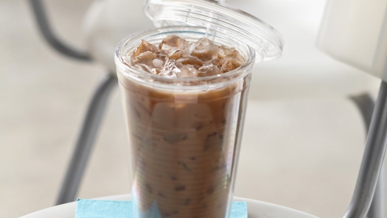 Iced Hazelnut Latte - The Healthful Ideas