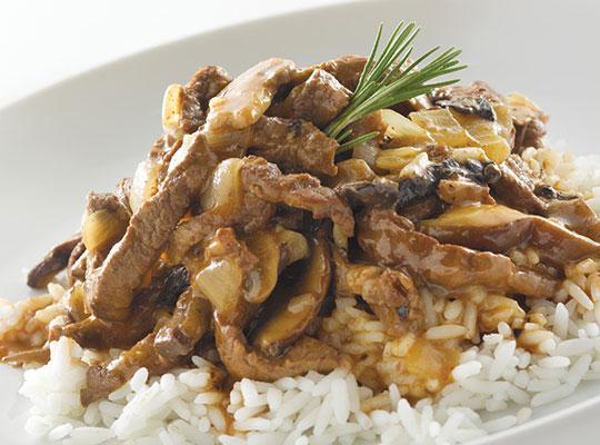 Burgundy Beef Tips with Mushrooms, Gluten Free*