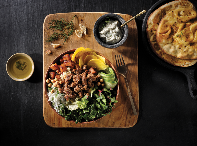 Awesome Mediterranean Bowl with Sweet Earth® Awesome Grounds
