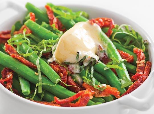 Green Beans with Sun Dried Tomatoes